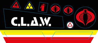 Cobra C.L.A.W. Stickers GI Joe Action Force